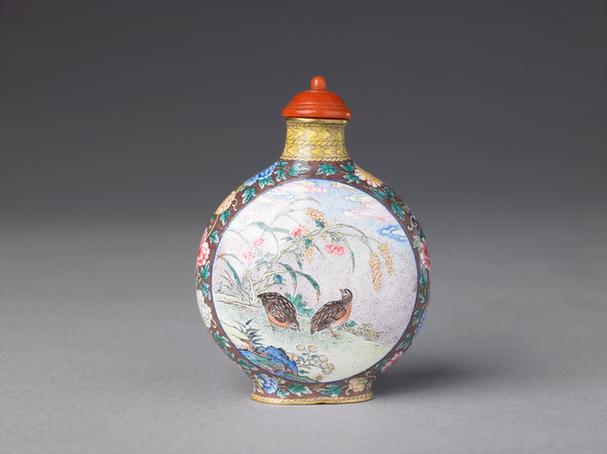 成份文具-画珐琅鼻烟壶