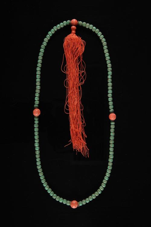 圆寿字纹紫金锭念珠