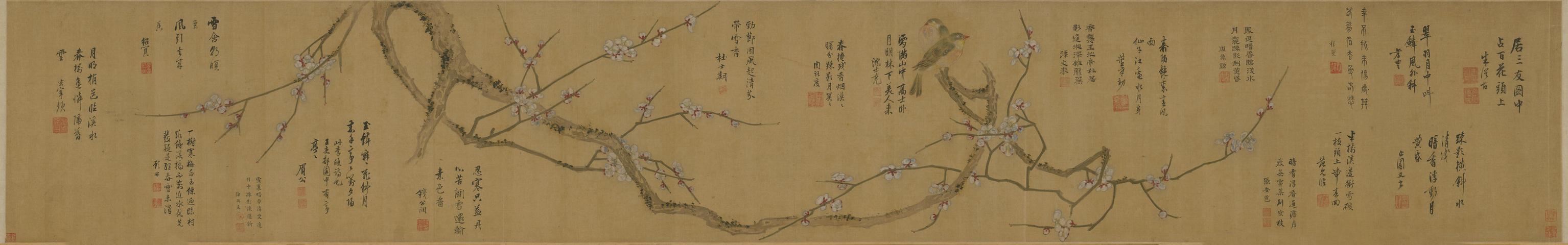 梅花双禽卷