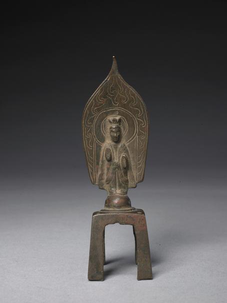 铜吴元囗造菩萨立像