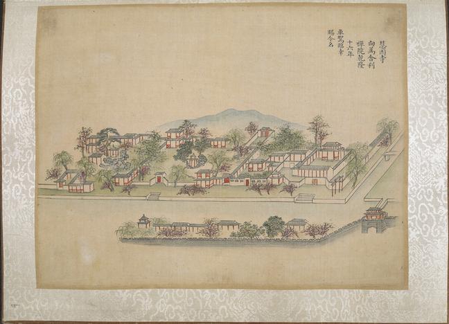 乾隆南巡驻跸图页23帧