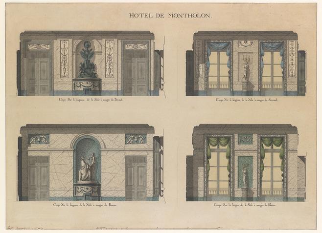 Jean Jacques Lequeu--Longitudinal and Cross Sections