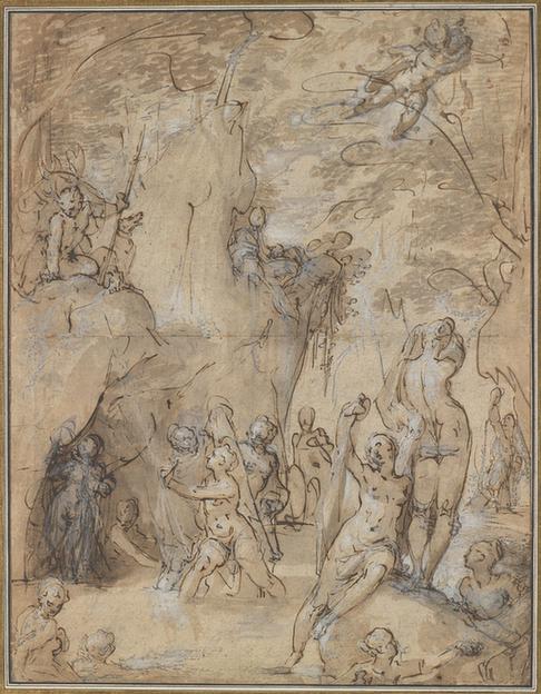 Bartholomeus Spranger--Diana and Actaeon