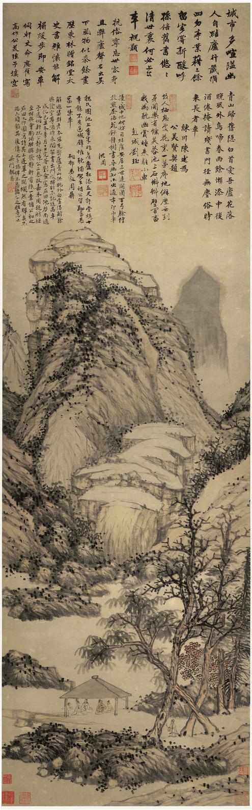 山水轴魏园雅集