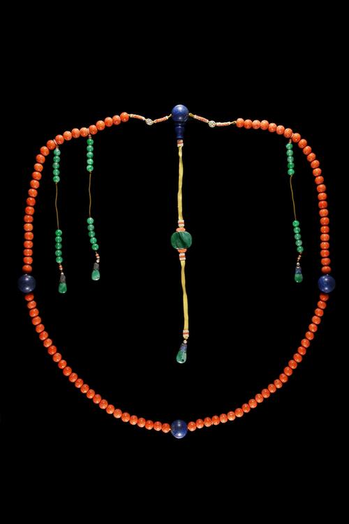 珊瑚喜字纹朝珠