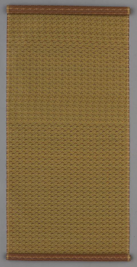 茶色地银锭纹锦