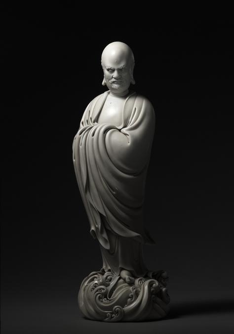 德化窑白釉达摩像