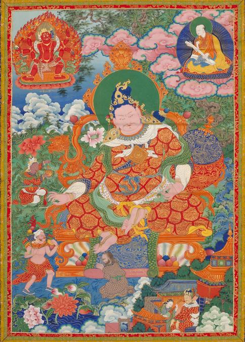 清人善巴拉王菩萨像轴