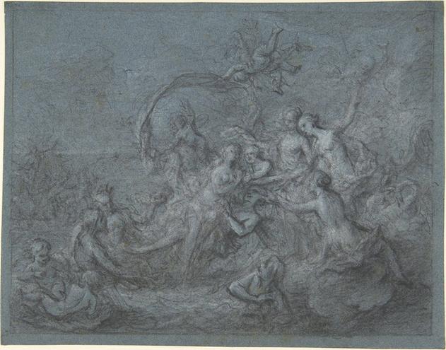 Bon Boullogne--The Triumph of a Sea Goddess