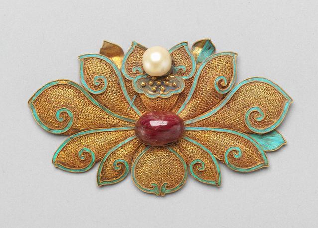 金累丝莲花结子