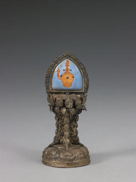 银胎嵌珐琅供养