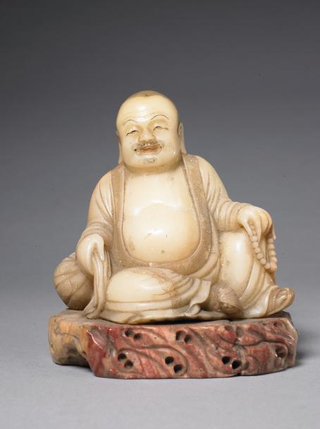 寿山石弥勒佛坐像