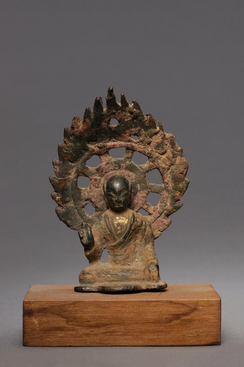 铜鎏金地藏菩萨像