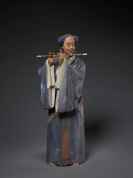 泥人张塑八仙韩湘子像