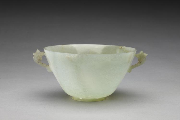 痕都斯坦青玉花耳碗