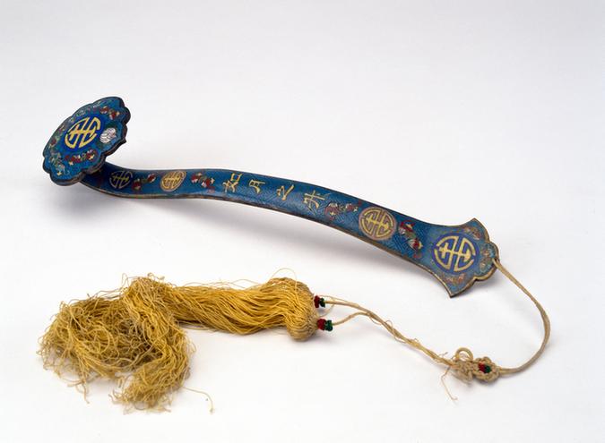 掐丝珐琅九如如意-如月之升如意