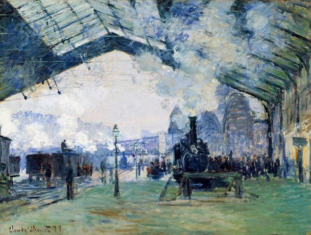 Saint-Lazare Station, the Normandy Train, 1877