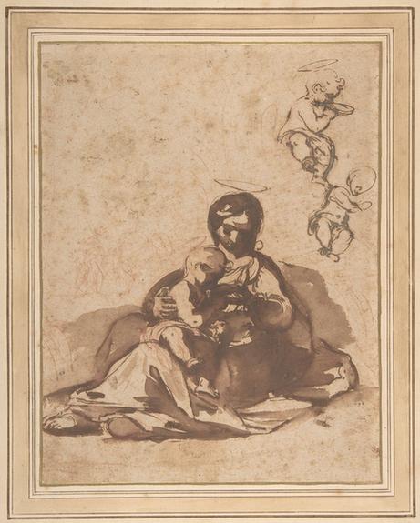 Rutilio Manetti--Studies for a Rest on the Flight into Egypt
