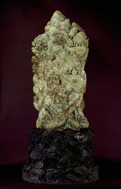 大禹治水图玉山