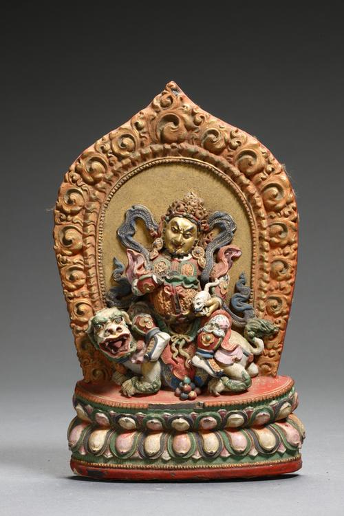 泥塑财宝天王坐像