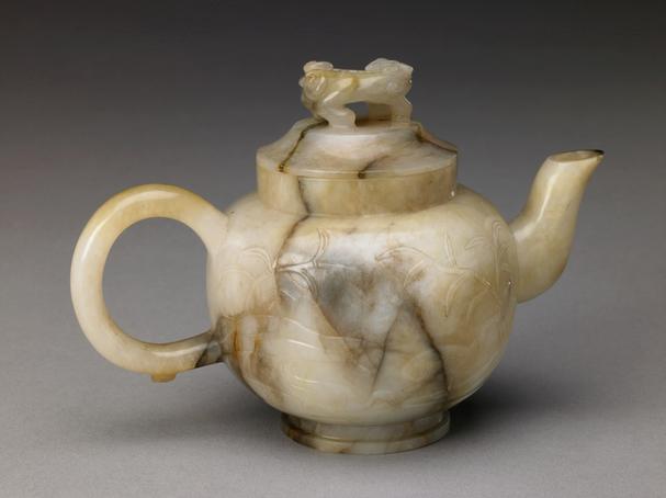 青玉芦雁纹执壶