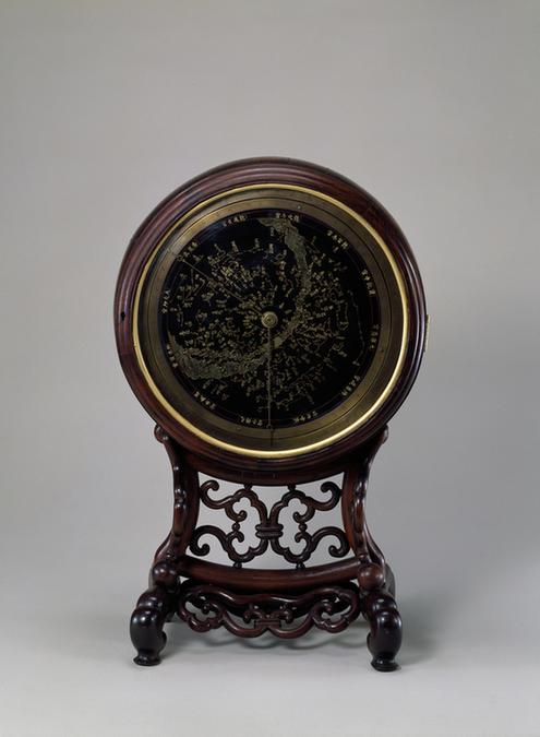 紫檀北极恒星图时辰节气钟