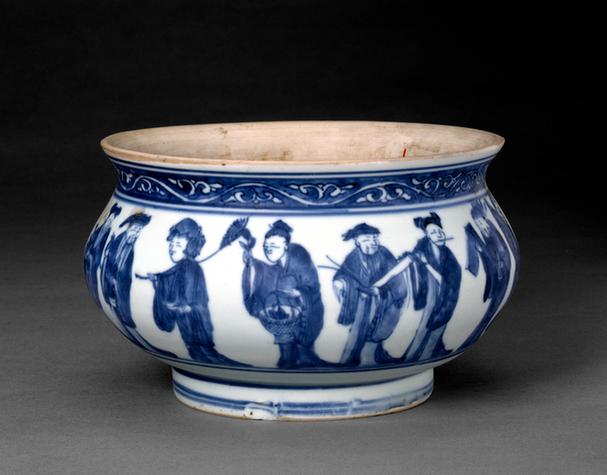 辛亥款青花八仙图炉