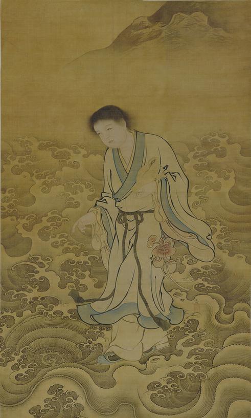 刘海戏金蟾图轴