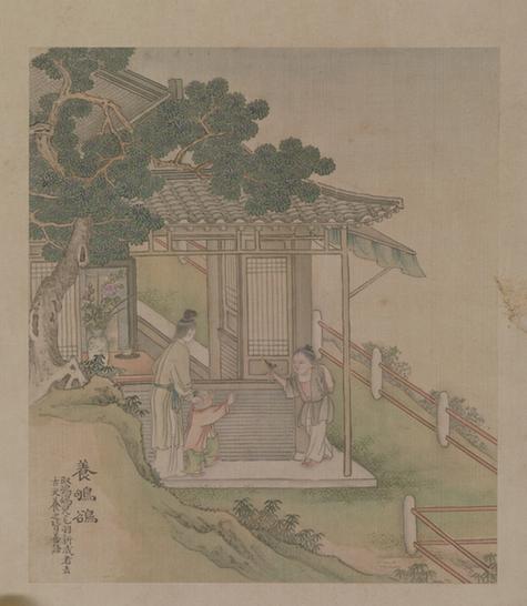 端阳故事册之养鸲鹆