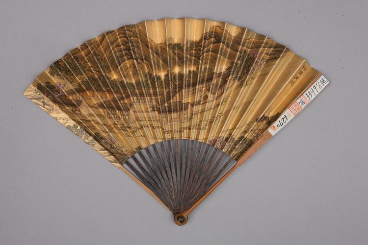 避暑山庄图励宗万书诗成扇