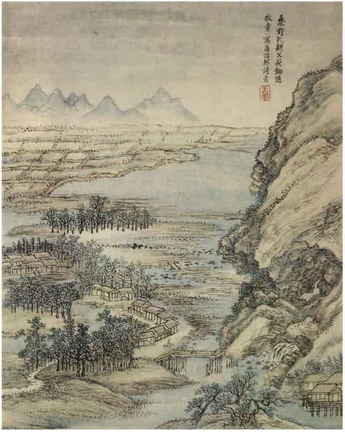仿古山水册-12
