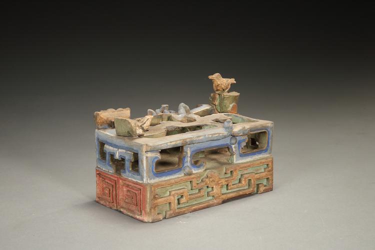 木雕彩绘建筑嵌件座