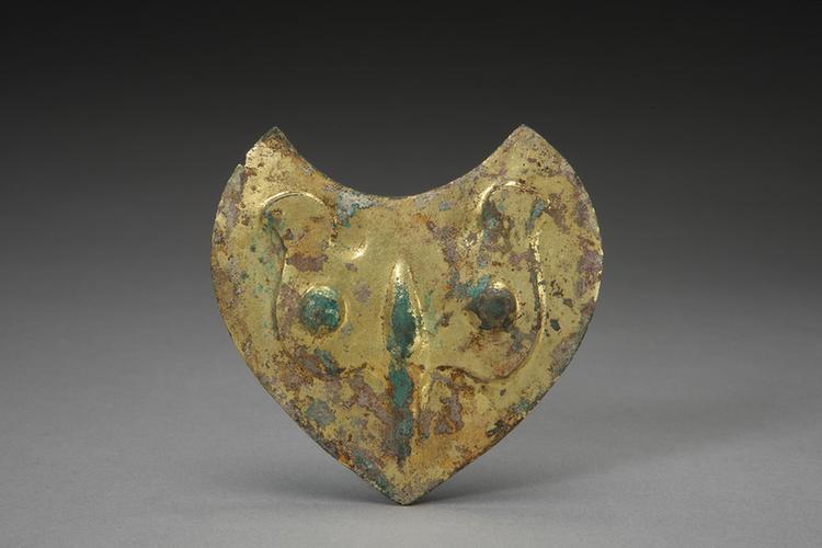 鎏金鸟首形饰件