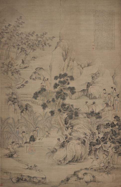 西园雅集图轴