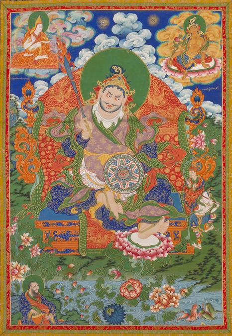 清人善巴拉王菩萨像轴