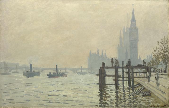 The Thames at Westminster, 1871