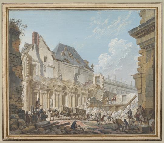 Pierre Antoine Demachy--Demolition of the Old Vestibule