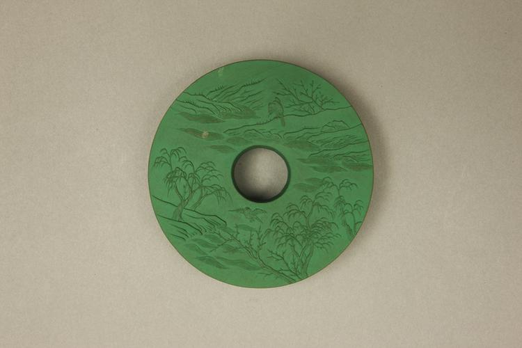 御制月令七十二候诗色墨-鹰化为鸠绿墨