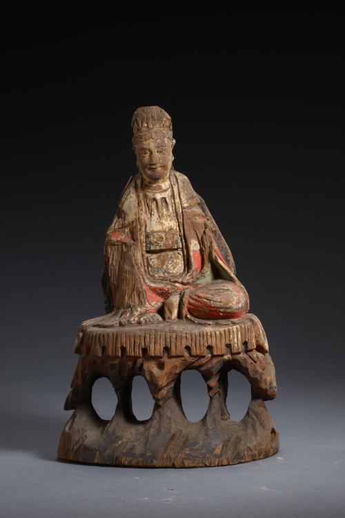 木雕观音菩萨坐像