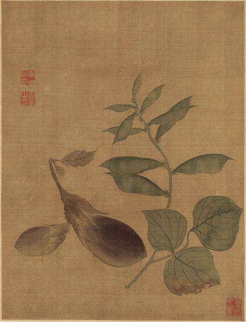 恽寿平花果蔬菜册页-4