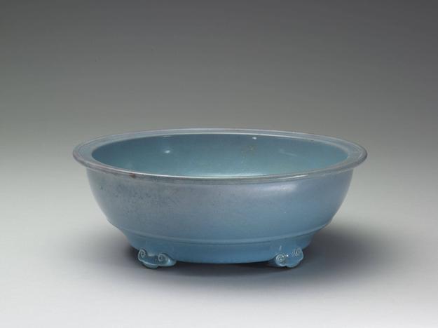 雍正窑 仿钧花盆