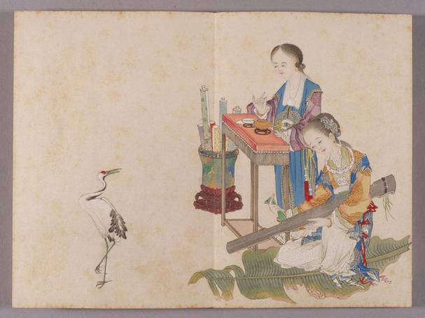 喻兰仕女清娱图册