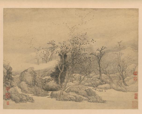 王翚鸦阵图横方页