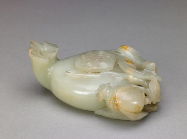 带皮青玉石榴式水丞