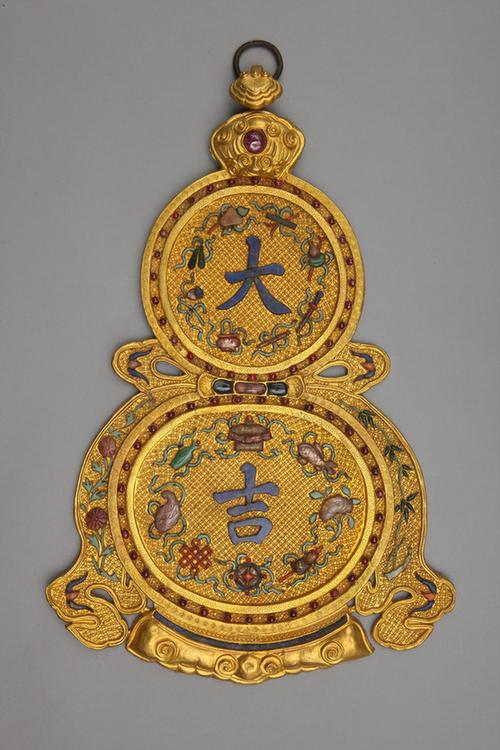 金大吉葫芦式挂屏