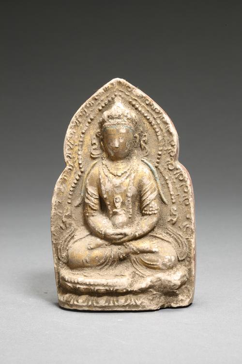 泥擦擦金漆佛坐像