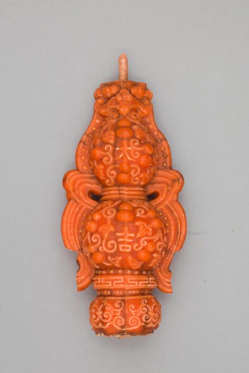 红色大吉字葫芦式蜡