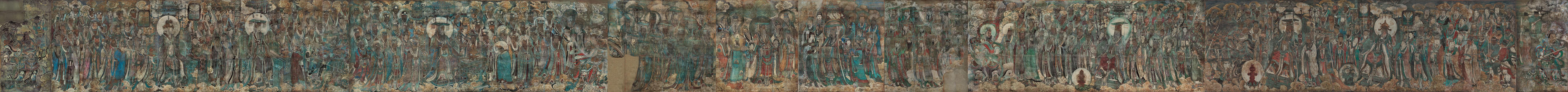 永乐宫三清殿壁画朝元图