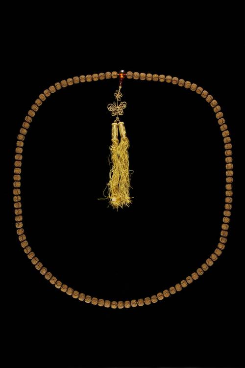 伽南香嵌金数珠