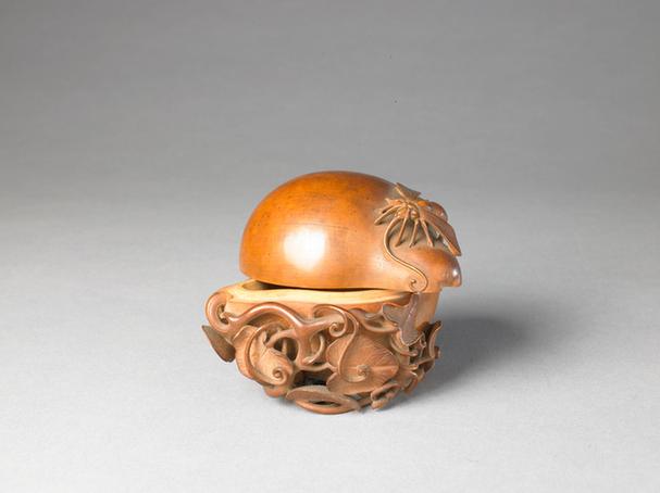 黄杨木葫芦式盒